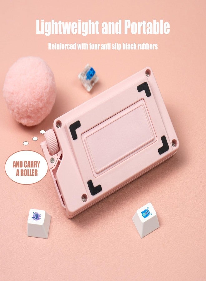 mintcaps Keyboard Fidget Toy - Loud Keyboard Fidget Clicker Cute Keyboard Clicker Fidget Button Stress Relief Fidget for Adult to Relief Stress (Pink) - Image 5